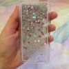 Чехол для смартфона Aliexpress New Fashion Liquid Glitter meteor sand sequins Colorful Dynamic Transparent Hard Mobile Phone cases For iphone4s/5 SE/6 6s/6Plus фото