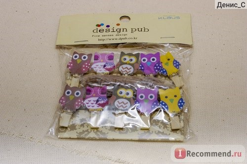 Декоративные прищепки Aliexpress 10pcs/lot Mini owl Wooden Photo Paper Peg Pin Clothes pin Craft Postcard Clips Home Crafts Decoration With Rope фото