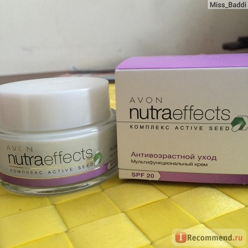 Крем для лица Avon Nutra Effects Многофункциональный «Антивозрастной уход Плюс» SPF 20 фото