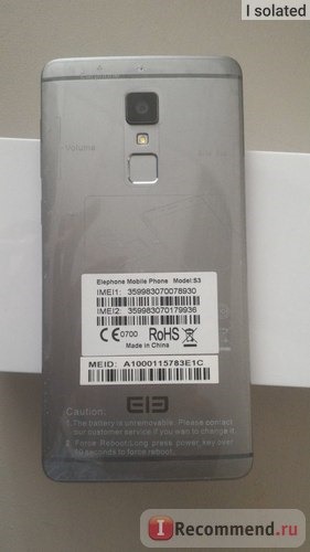 Мобильный телефон Elephone S3 фото