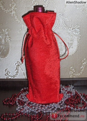 Новогодний чехол для бутылки вина/шампанского с Дедом Морозом Wine Bottle Cover Santa Claus Christmas New Year 2015 фото