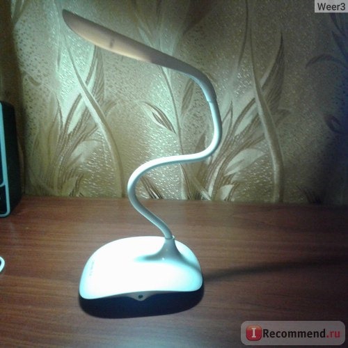 Лампа настольная AliExpress Good working High Quality Adjustable intensity USB Rechargeable LED Desk Table Lamp Reading Light Touch Switch Wholesale/retail фото