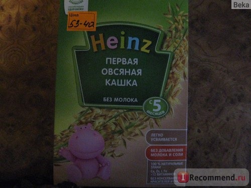 Каша Heinz Первая овсяная кашка с пребиотиками фото