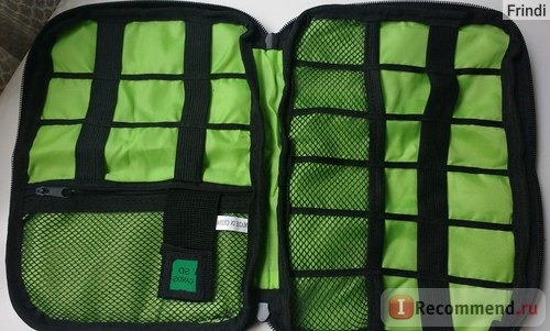 Органайзер для хранения кабелей, шнуров, карт памяти и USB Aliexpress Fashion Organizer System Kit Case Storage Bag фото