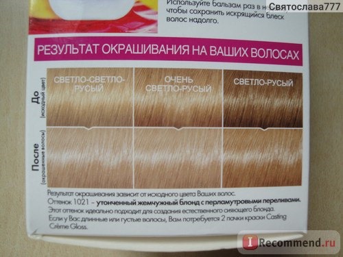 Краска для волос L'Oreal CASTING Creme Gloss фото