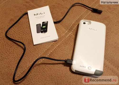 Внешний аккумулятор MiLi Чехол-аккумулятор для Apple iPhone 5 Power Spring фото