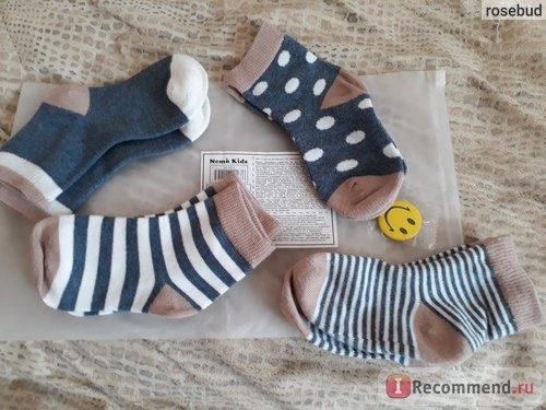 Носки Aliexpress Baby Cotton Socks Toddlers Boys Girls Spring Autumn Socks Stripes & Dots Design Kids Socks 4 pairs/ lot Drop Shipping Wholesale фото