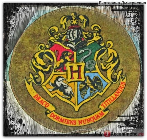 Коврик Quantum Mechanix Harry Potter Hogwarts Crest Doormat фото