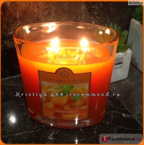 Ароматическая свеча Colonial Candle Oval Jar Candle, Mango Salsa фото