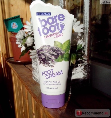 Крем для ног Freeman тройного действия ЛАВАНДА И МЯТА Bare foot LAVENDER+MINT фото