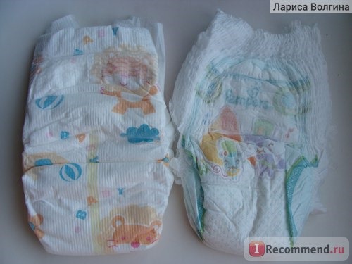 сравнение с трусиками Pampers