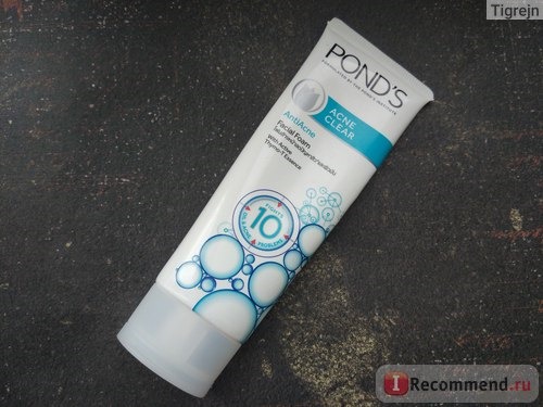 Пенка для умывания Pond`s Complete solution Acne Clear 10 Fights oil&acne problems фото