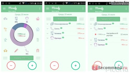 Компьютерная программа Monefy - удобный учет расходов фото