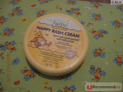 Крем под подгузник Babyline Nappy Rash Cream фото