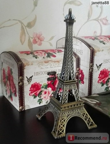 Интерьерное украшение AliExpress Home Decor 15cm Retro Alloy Bronze Tone Paris Eiffel Tower Figurine Statue Model фото