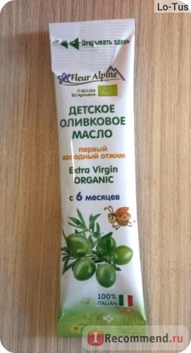 Масло Fleur Alpine Organic детское оливковое Extra Virgin с 6 мес. фото