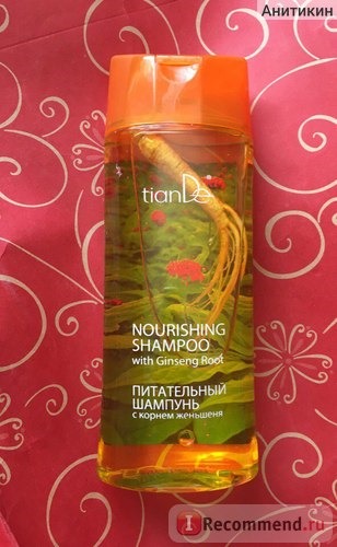 Шампунь TianDe Nourishing Shampoo with Ginseng Root Питательный шампунь с корнем женьшеня фото