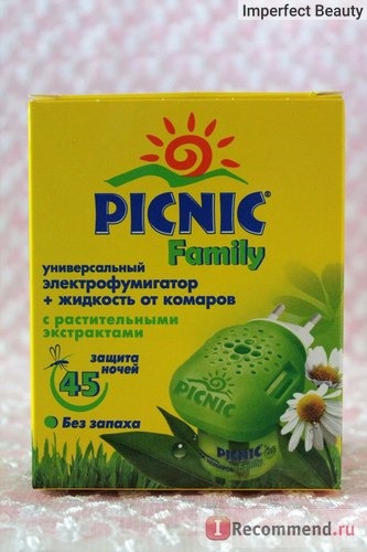 Средство от комаров Picnic Family (электрофумигатор + жидкость от комаров) фото