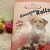 Лакомство Dr. Alder Knusper Rolls мини-трубочки с обильной начинкой из мяса птицы для щенков и собак мелких пород фото