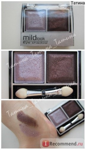 Тени MILD Eyeshadow 2 colors Двойные тени для век матово-перламутровые фото