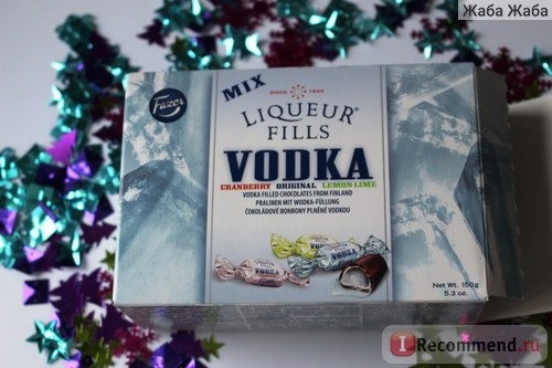  Конфеты Fazer Liquer fills vodka