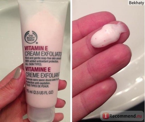 Скраб для лица The body shop Vitamin E Cream Exfoliator фото