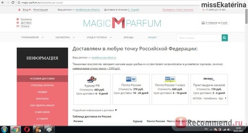 Сайт Magic-parfum.ru фото