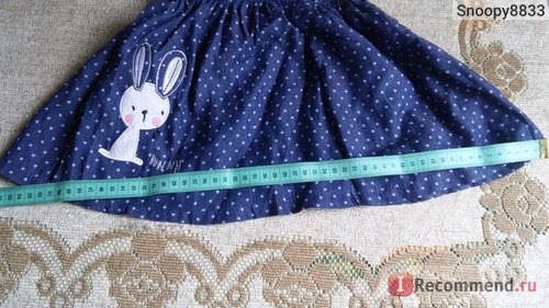 Комплект AliExpress 2PC Baby Girls Kids Rabbit Tops+Dot Denim Overalls Dresses Skirts Outfit Clothes фото