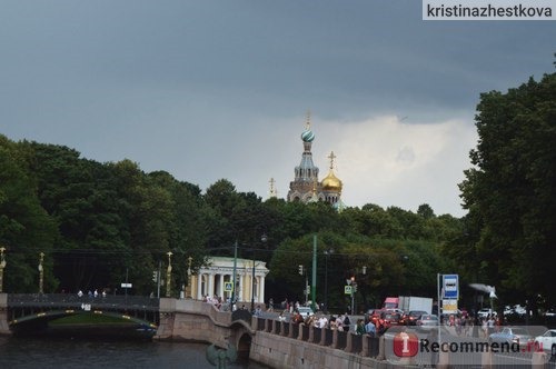 Вид на Спас-на-Крови из Летнего сада