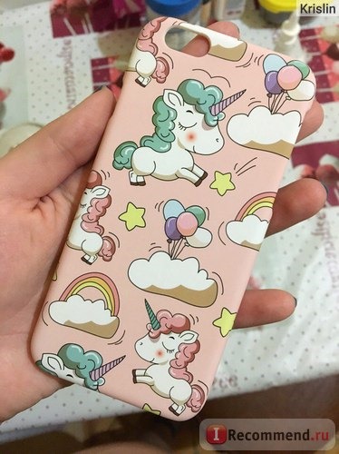 Чехол для телефона Aliexpress Cute Rainbow Unicorn Case For iPhone 7 Case For iphone 5 5S SE 6 6S 7 Plus Matte Hard PC Back Cover Phone Cases Horse Capa - отзыв фото