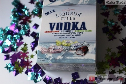  Конфеты Fazer Liquer fills vodka