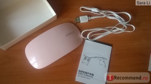 LED лампа для полимеризации гель-лака Aliexpress SUNUV Sunmini Nail Dryer 6W Nail Lamp 365+405nm White Light LED UV Lamp Support USB Charger Cure UV LED Nail Gel Machine фото