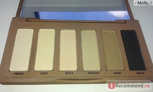 Тени для век Buyincoins Naked Basics Palette Bare Makeup Cosmetic 6 Shades Eye Shadow фото