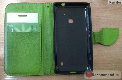 Чехол для мобильного телефона Aliexpress Leather Flip Leaf Style Stand Wallet Card Holder Case Cover for Nokia Lumia 520 525 Phone Bags Cases Hit Color Design фото