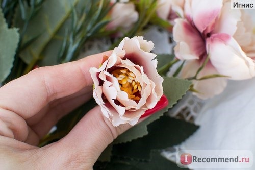 Пионы AliExpress 1 Bouquet European Pretty Wedding Mini Peony Artificial Silk Flower bouquet Flores Bride Home Decoration Cheap Fake Flowers фото