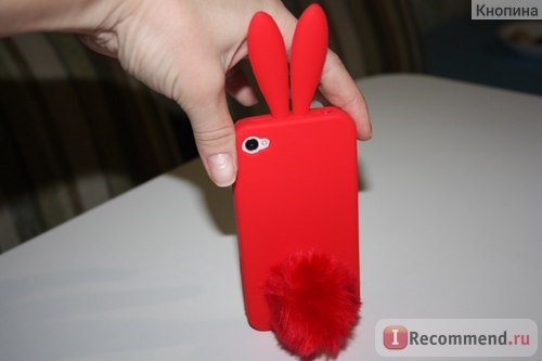 Чехол для мобильного телефона Aliexpress Cute Bunny Rabito TPU Skin Case Cover For iPhone 4 S 4G 4S Lovely Rabbit with a Tail фото