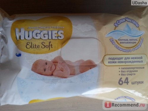  Салфетки Huggies Elit Soft