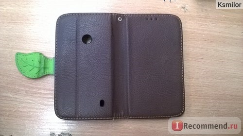 Чехол для мобильного телефона Aliexpress Leather Flip Leaf Style Stand Wallet Card Holder Case Cover for Nokia Lumia 520 525 Phone Bags Cases Hit Color Design фото