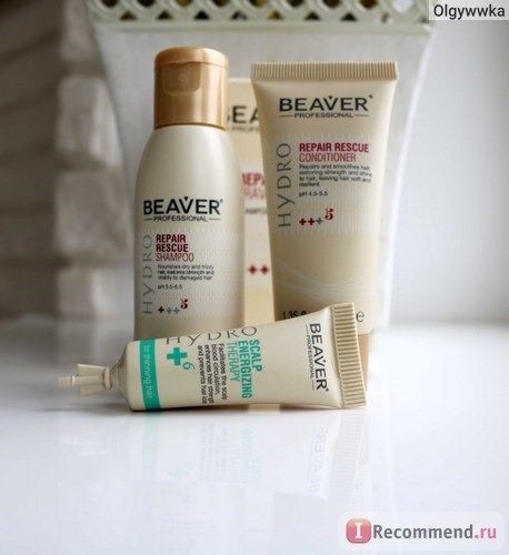 Шампунь BEAVER Professional Hydro - Repair Rescue Shampoo для интенсивного восстановления фото