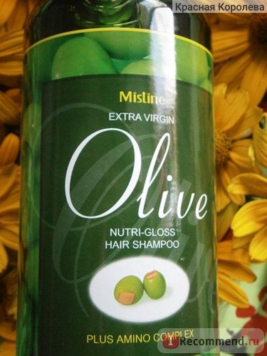 Шампунь Mistine Extra virgin Olive nutri-gloss hair shampoo фото