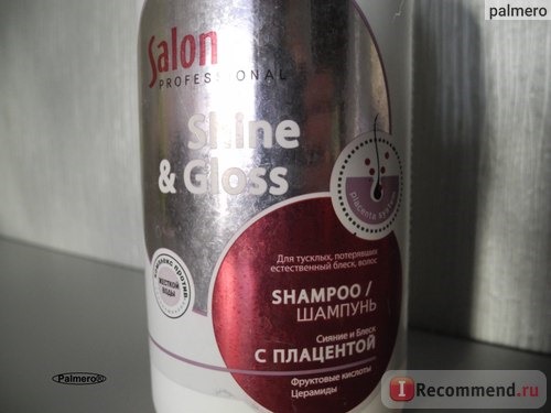 Шампунь для волос ЭЛЬФА SALON PROFESSIONAL - Shine & Gloss, 750 мл (Сияние и блеск) фото