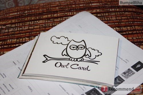 Сайт Owl Card: Совушкин Магазин фото