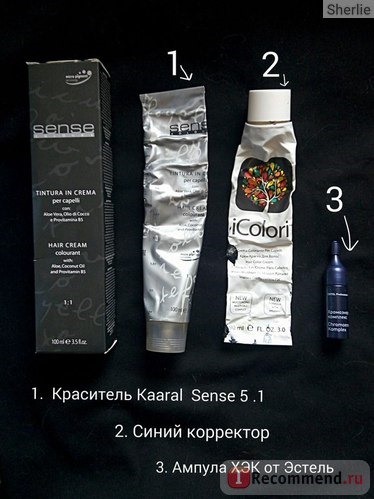 Краска для волос Kaaral SENSE сolours фото