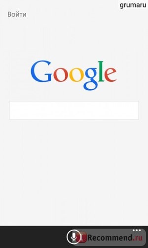 Google поисковик для Windows Phone