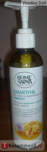 Шампунь Home&Sauna Для нормальных и сухих волос медовый. фото