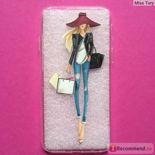 Чехол для телефона Aliexpress Fashionable Dress Shopping Girl Cases For iPhone 6 6s Transparent Clear Soft Silicon Phone Cover фото