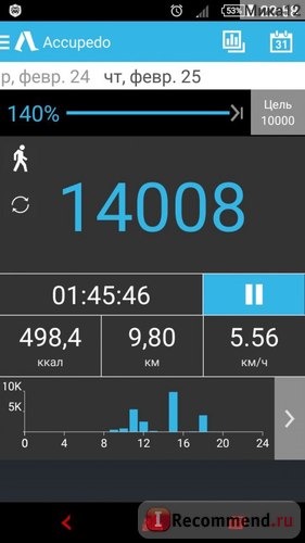 Компьютерная программа Accupedo-Шагомер для Android фото