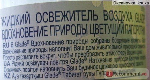 Освежитель воздуха Glade Вдохновение природы фото