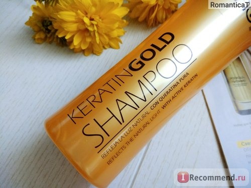 Шампунь Tahe Keratin Gold Shampoo фото