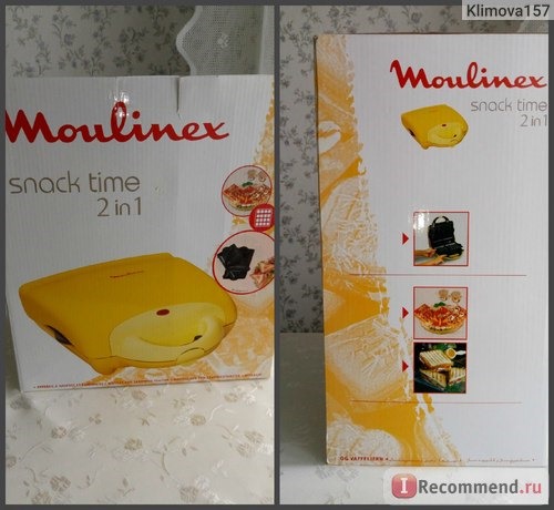 Сэндвичница - вафельница MOULINEX SNACK TIME SW280233 фото